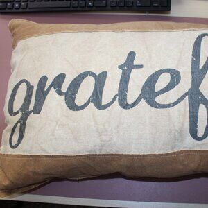 Grateful Throw Pillow